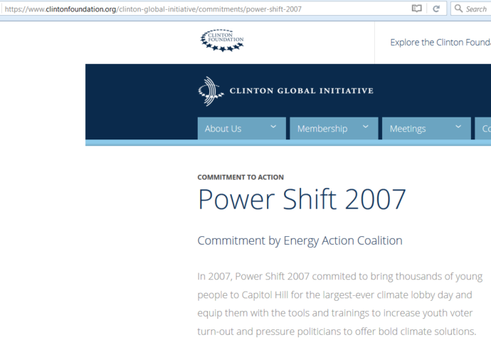 Power Shift 2007 Clinton Foundation