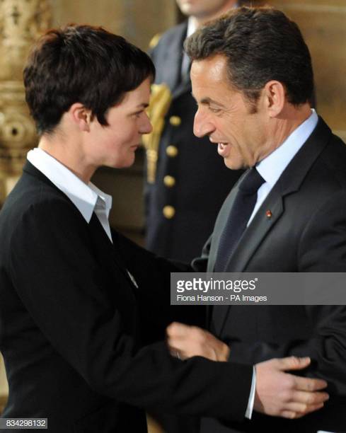 Above: Sarkozy awards Ellen MacArthur the Légion d’Honneur, 2008 [Yachting World] 