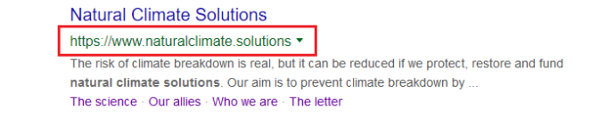 Natural Climate Solutions google search – which is which?